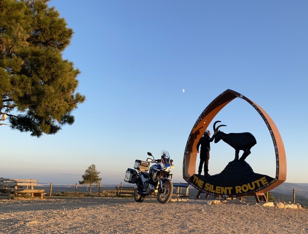 Silent route Spain on motorcycle