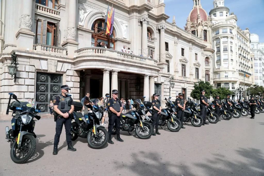 Valencia police motorcycle